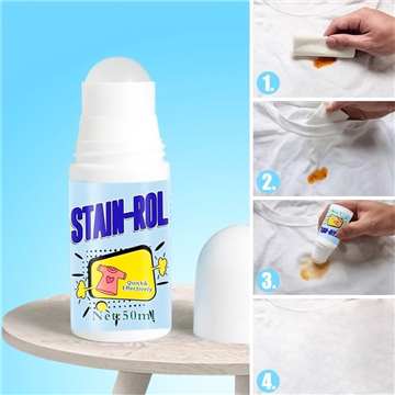White Cotton Clothes Stain Remover Roll Bead Design