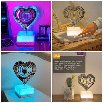 Heart Shape Night Light