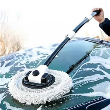 Car Cleaning Brush Telescoping Long Handle Mop Soft Hair Chenille...