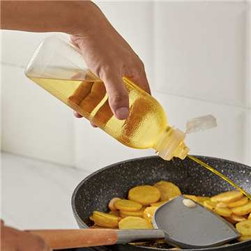 500ml Injection Press Oil Bottle Household Kitchen Oil Bottle...