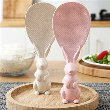 Rabbit Handle Rice Shovel Rabbit Handle Non Stick Silicone Rice...