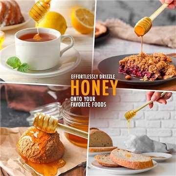 11 Cm Wooden Honey Stick Mini Honeycomb Stick Honey Stirrer Stick