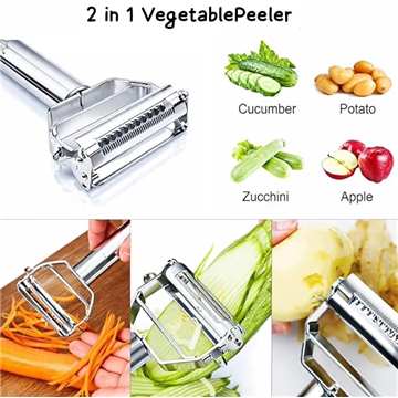 2-in-1 Julienne Peeler & Grater