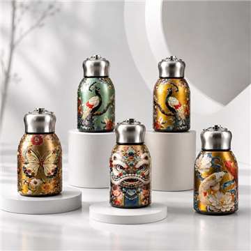 Printed Stainless Steel Vacuum Insulated Water Bottle