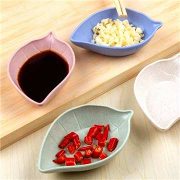 Leaf Shape Chutney Plates