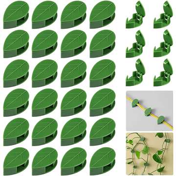 Pack Of 30 Plant Climbing Wall Mounting Clips Self-Adhesive Plant...