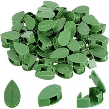 20 Leaf Shape Plant Fixing Clip Self Adhesive Set Of 20 Box Packing