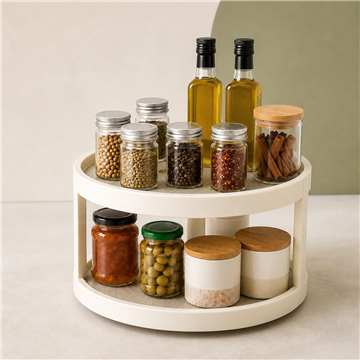 2-Tier 360° Rotating Spice Rack